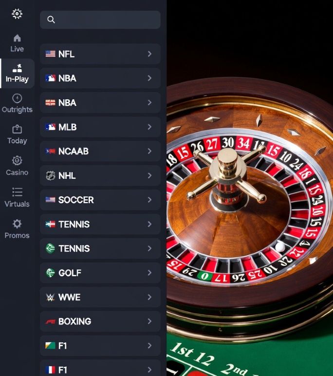 sportsbook and roulette spins